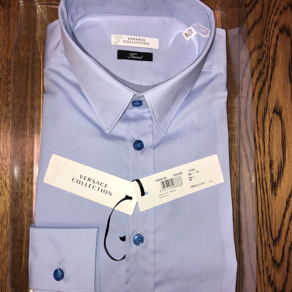 Men’s Versace Collection Trend Fit dress shirt.